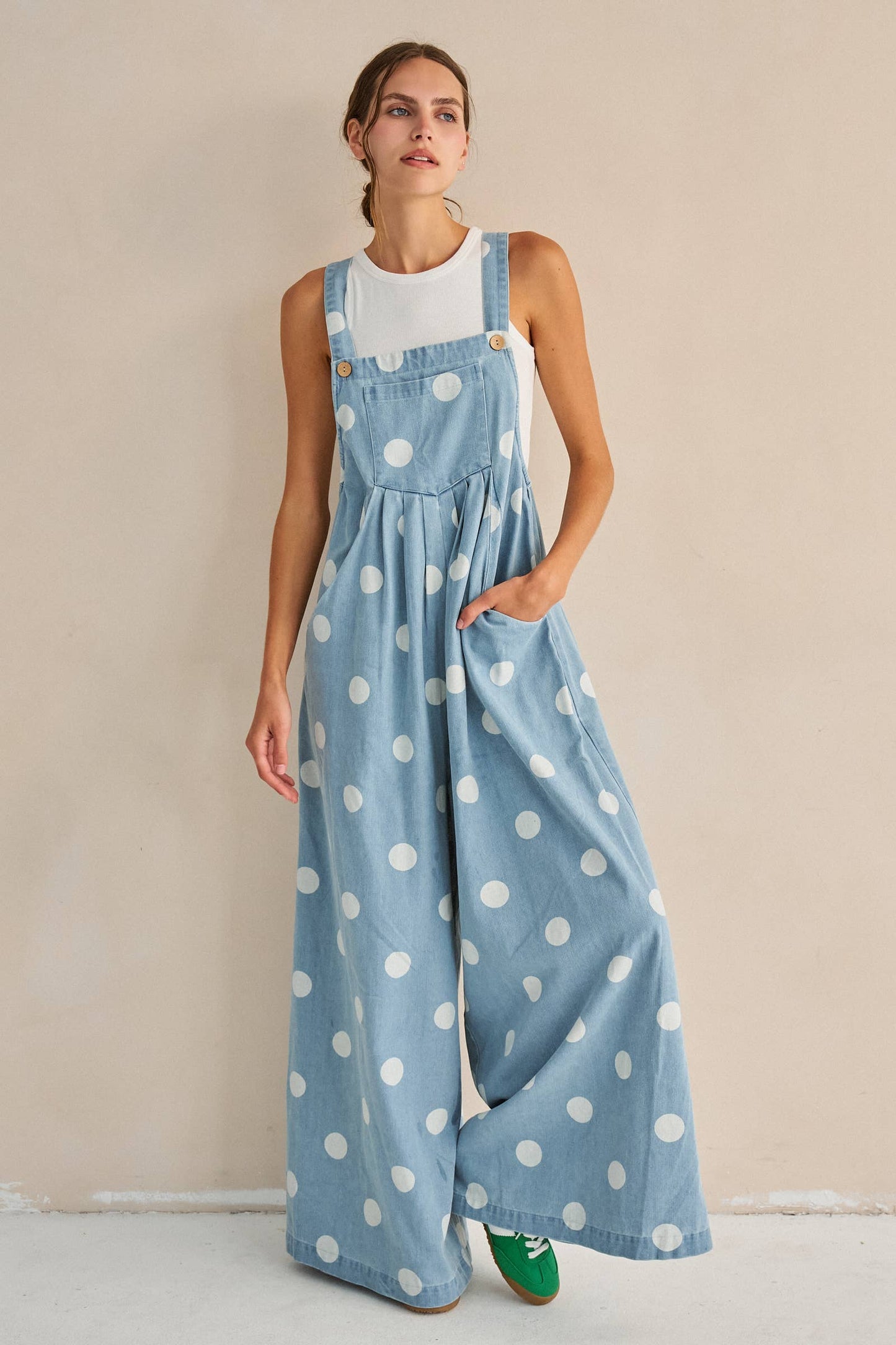 Denim & Dots Overalls