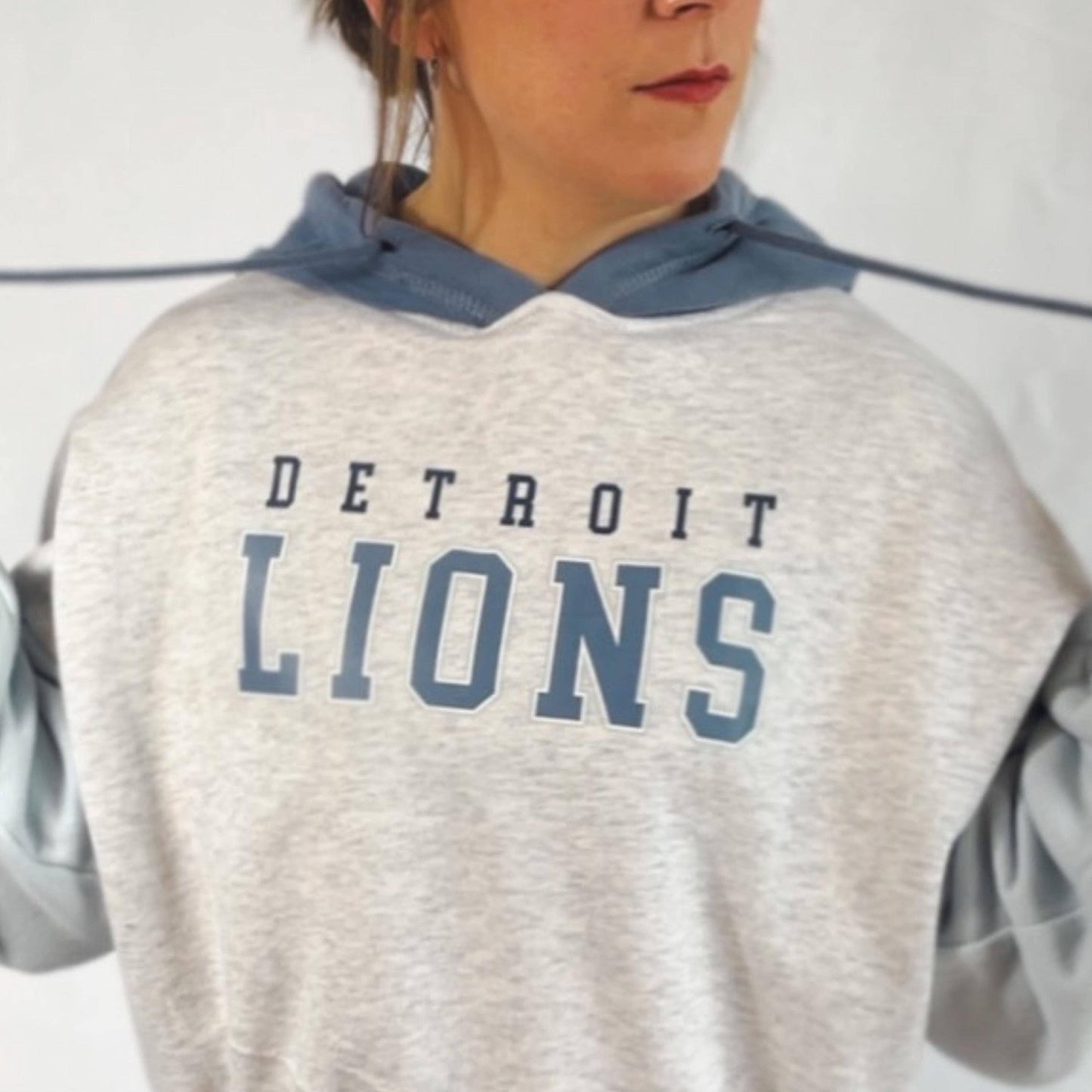 Women's Detroit Lions Fleece Crop Hoodie