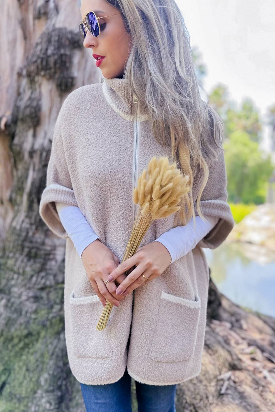 Cozy Corners Zip-Up Pocket Jacket