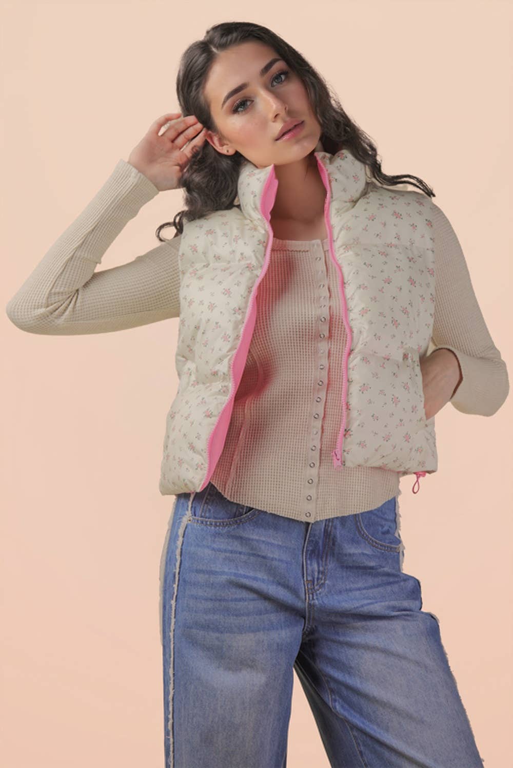 Petal Puffer Vest