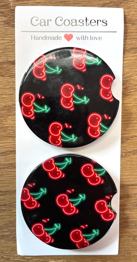 Cherry Car Coaster