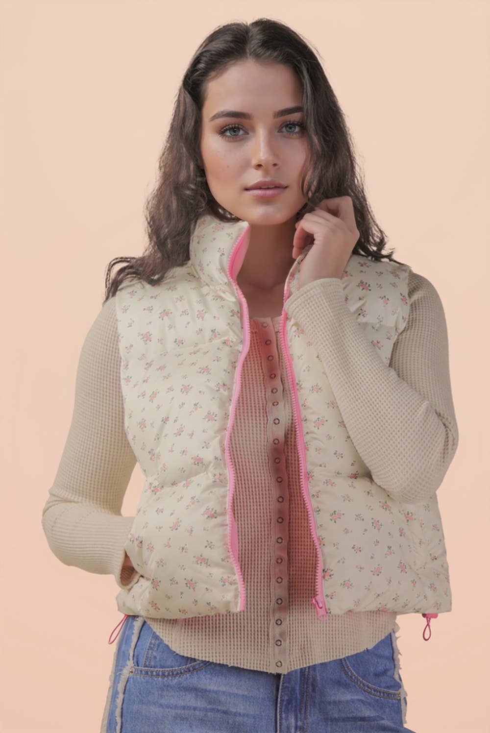 Petal Puffer Vest