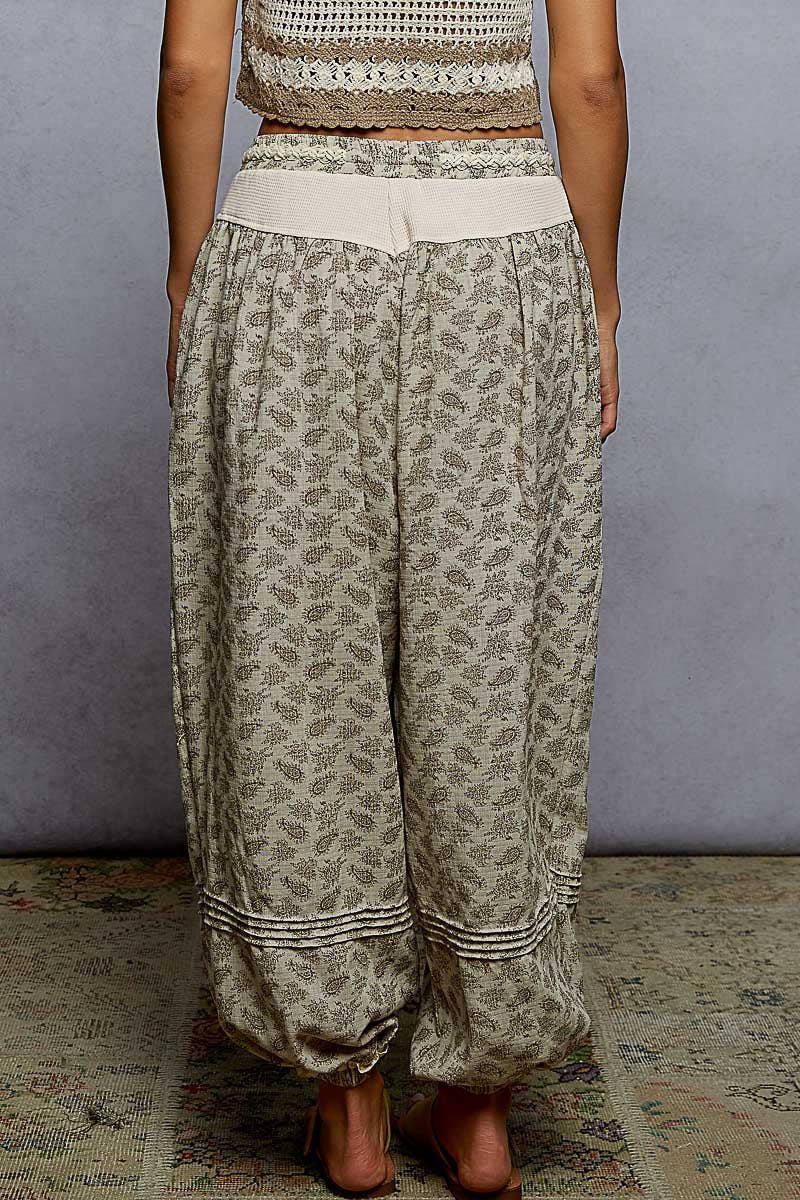 POL Paisley Jogger Pant