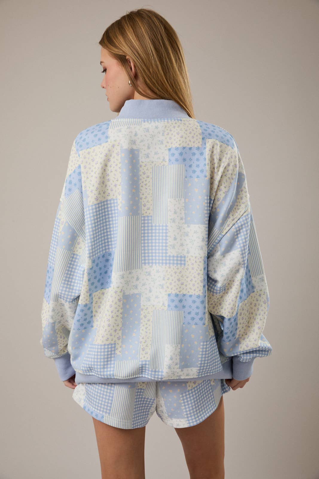 Sunday Stroll Patchwork Mock