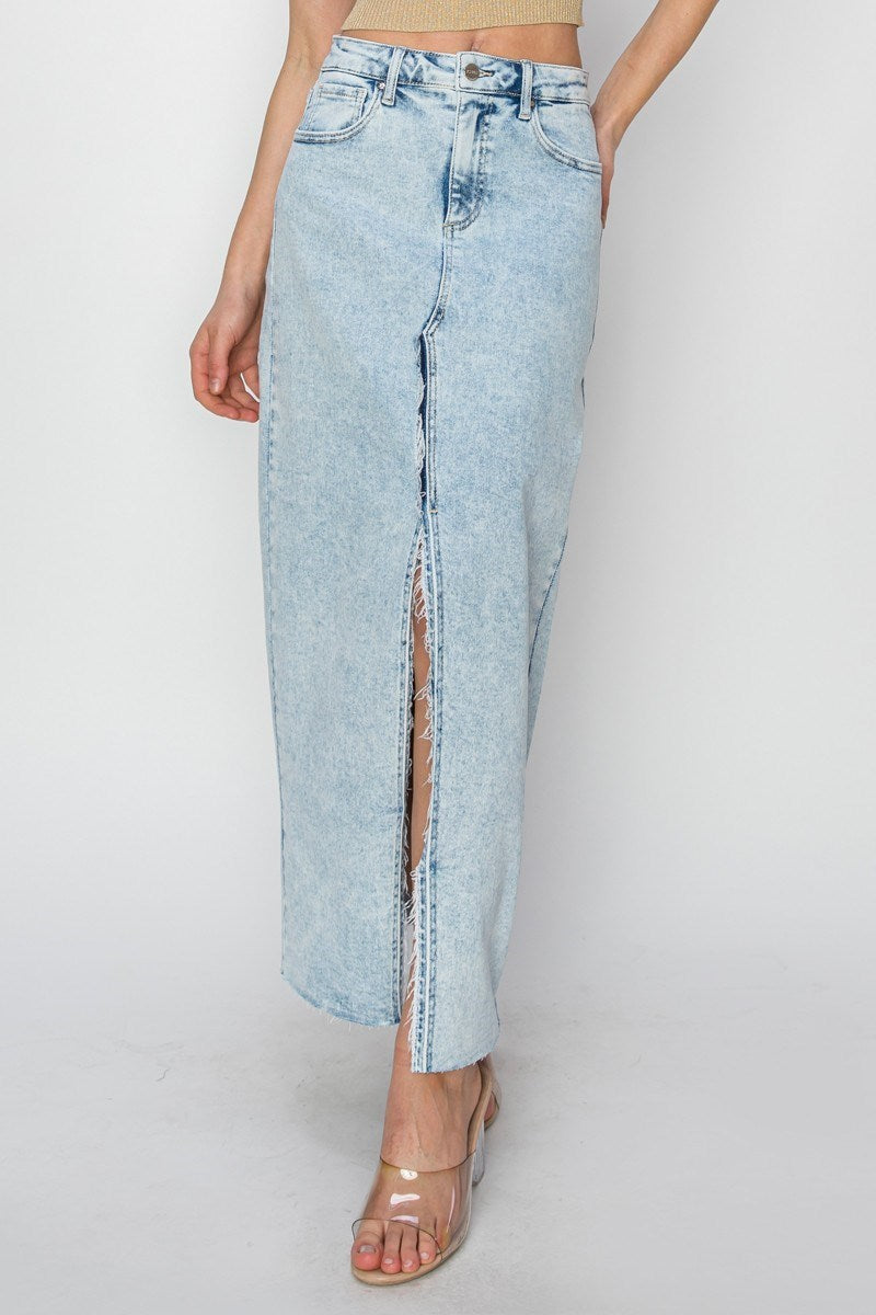 Risen High Rise Crossover Maxi Skirt