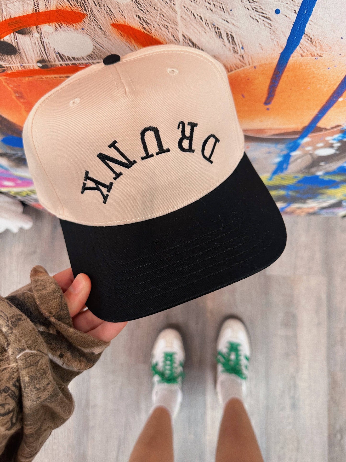 Drinking  Embroidered Structured Hat