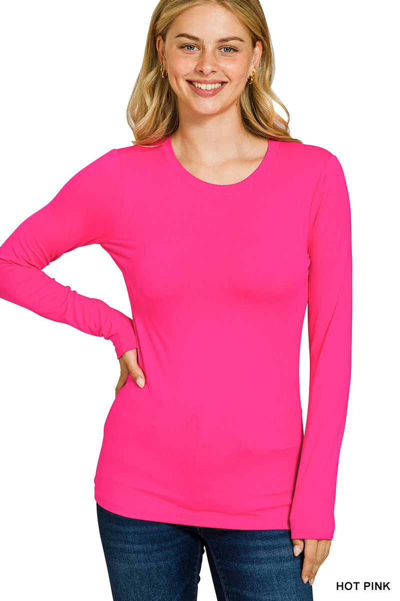 Brushed Microfiber Long Sleeve
