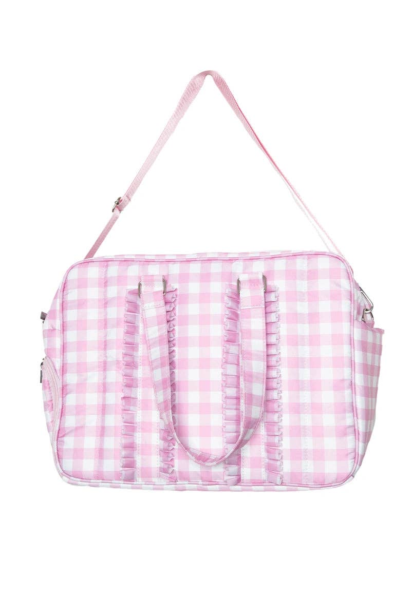 Sweet Pea Plaid Weekender Bag
