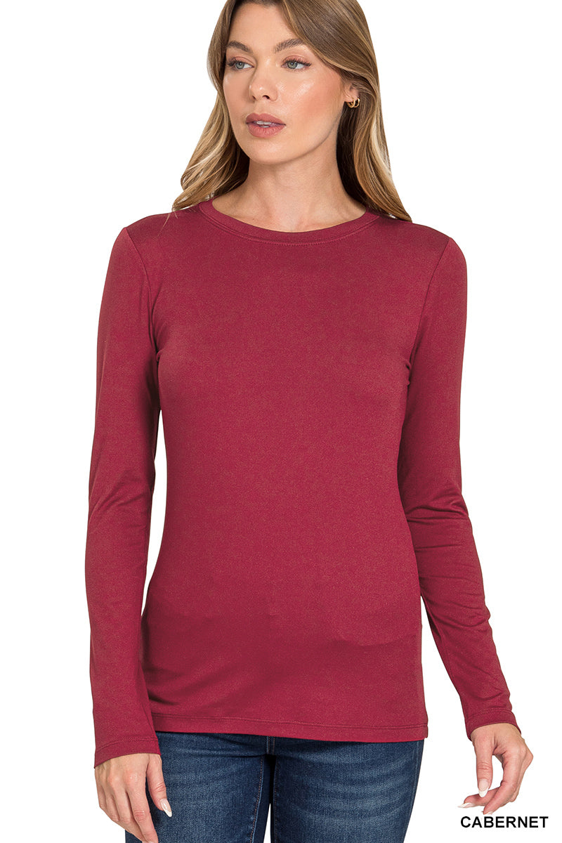 Brushed Microfiber Long Sleeve