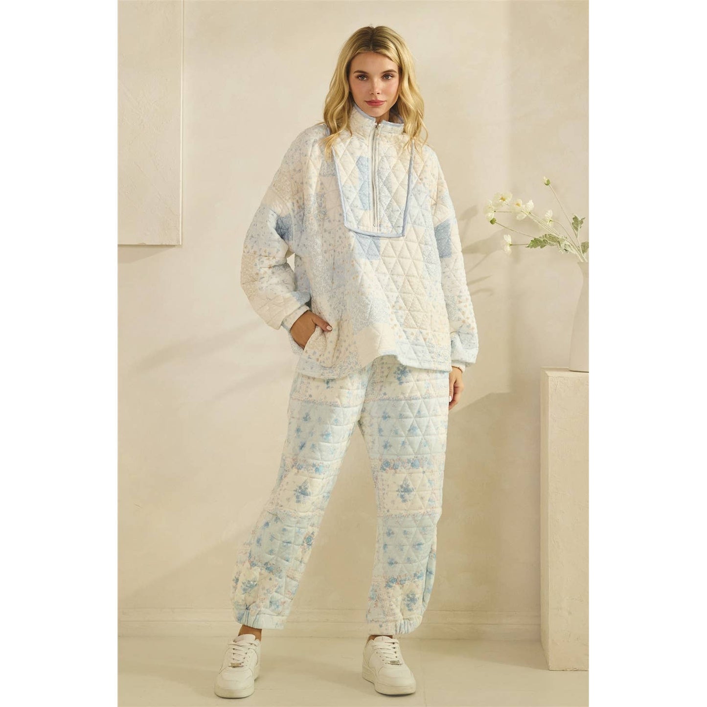 Cottage Core Quilted Jogger