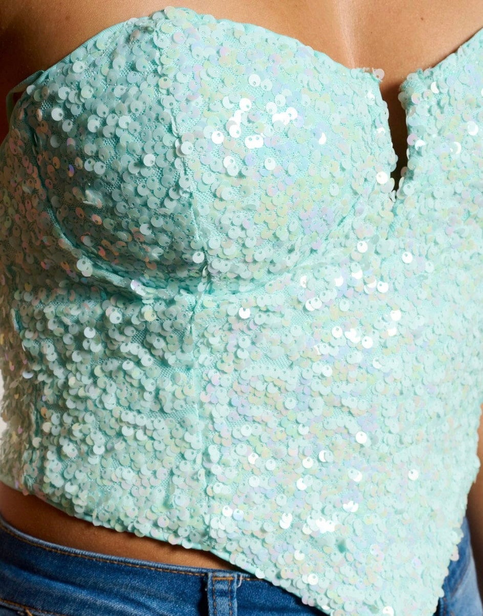 Buckle Bunny Sequin Tube Top