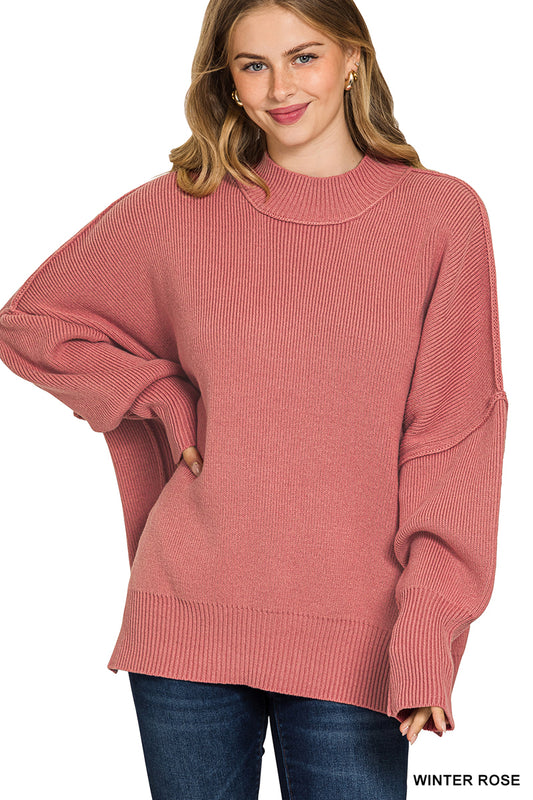 Winter Rose Oversized Sweater