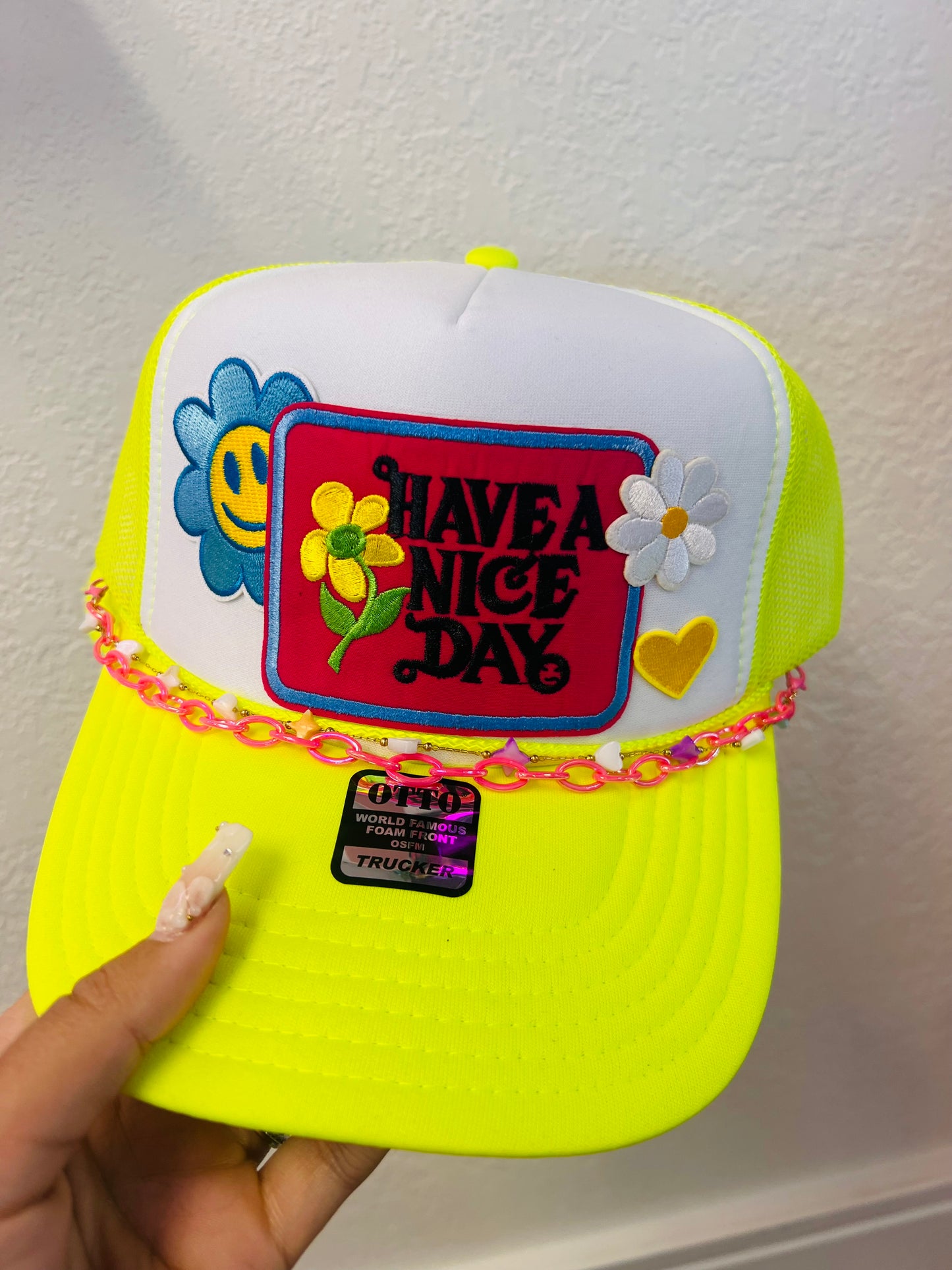 Have A Nice Day Patch Hat