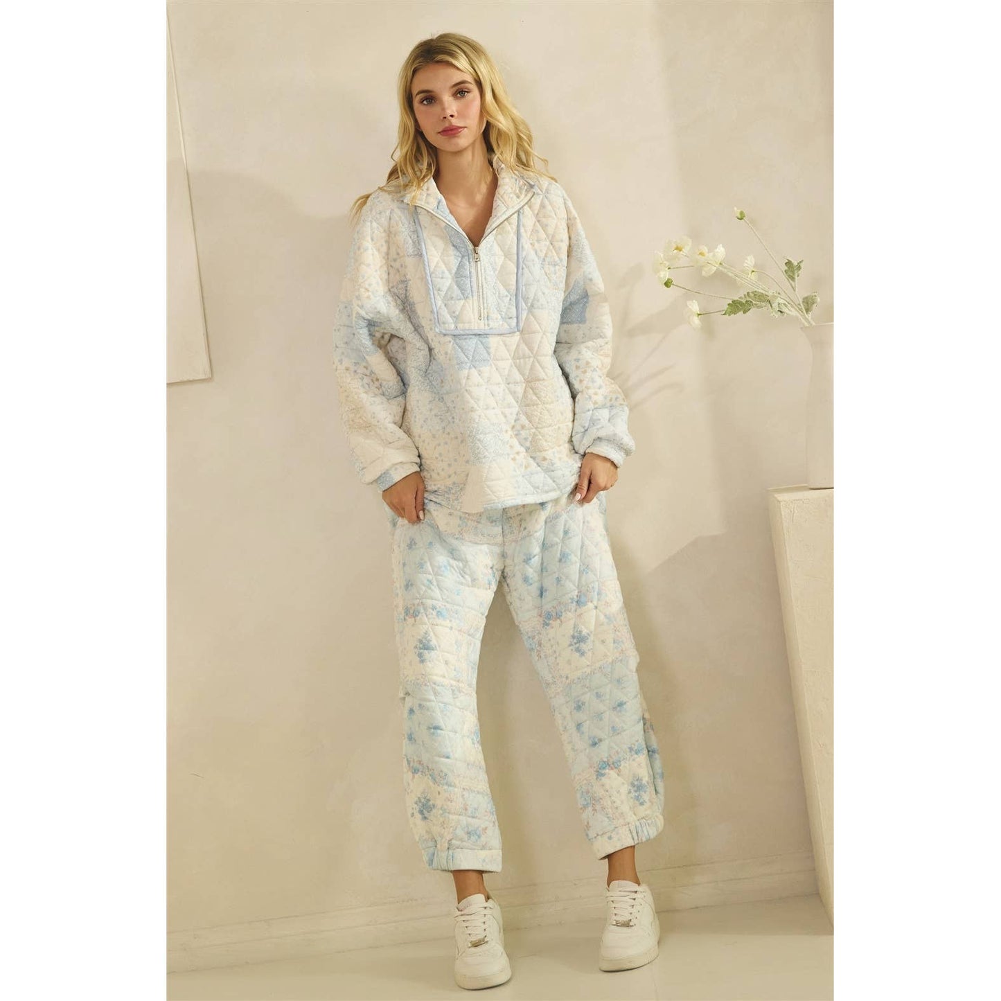 Cottage Core Quilted Jogger