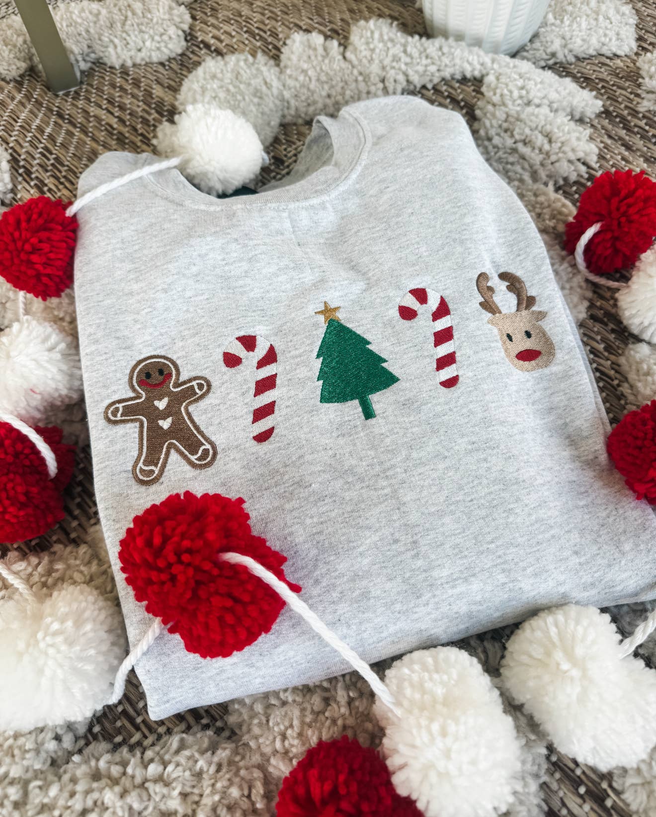 Everything Christmas Embroidered Sweatshirt 