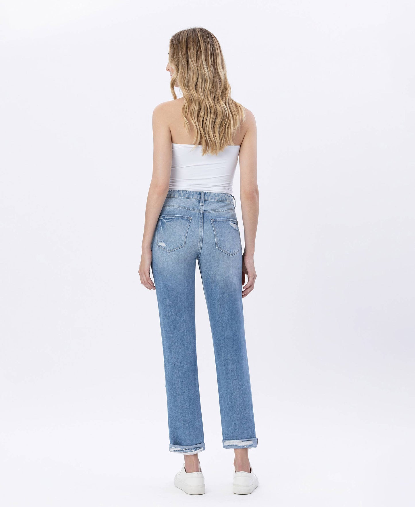Flying Monkey Cuffed Mom Jean