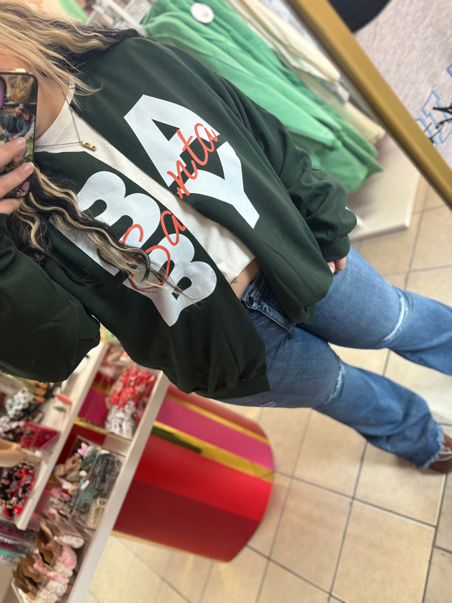 Santa Baby Cardi Graphic