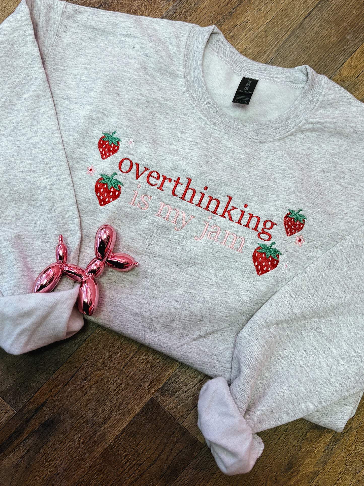 Overthinking Embroidered Crew