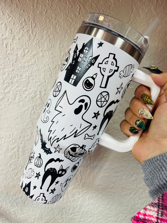 Black Cat Tumbler