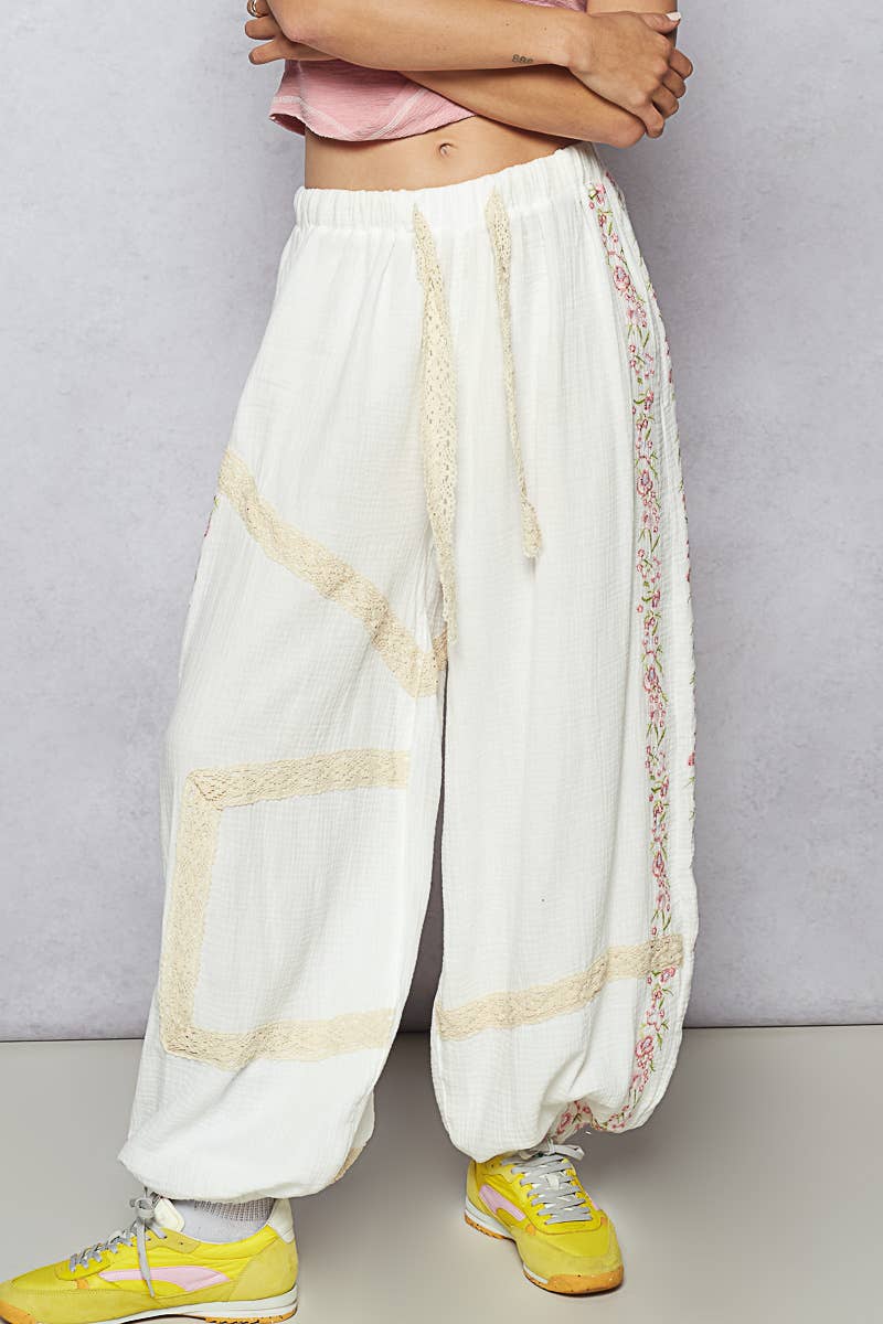 POL Embroidery Jogger Pants