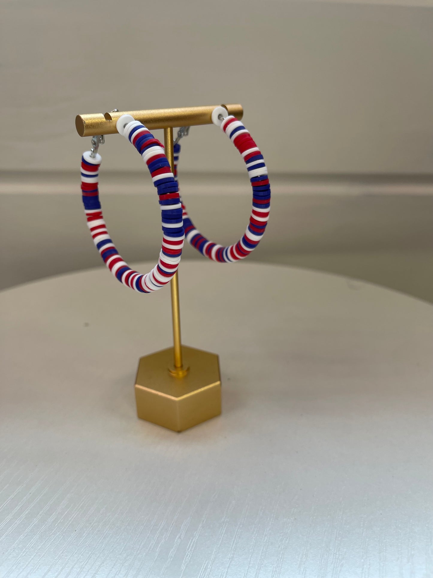 Merica Disc Hoop Earring