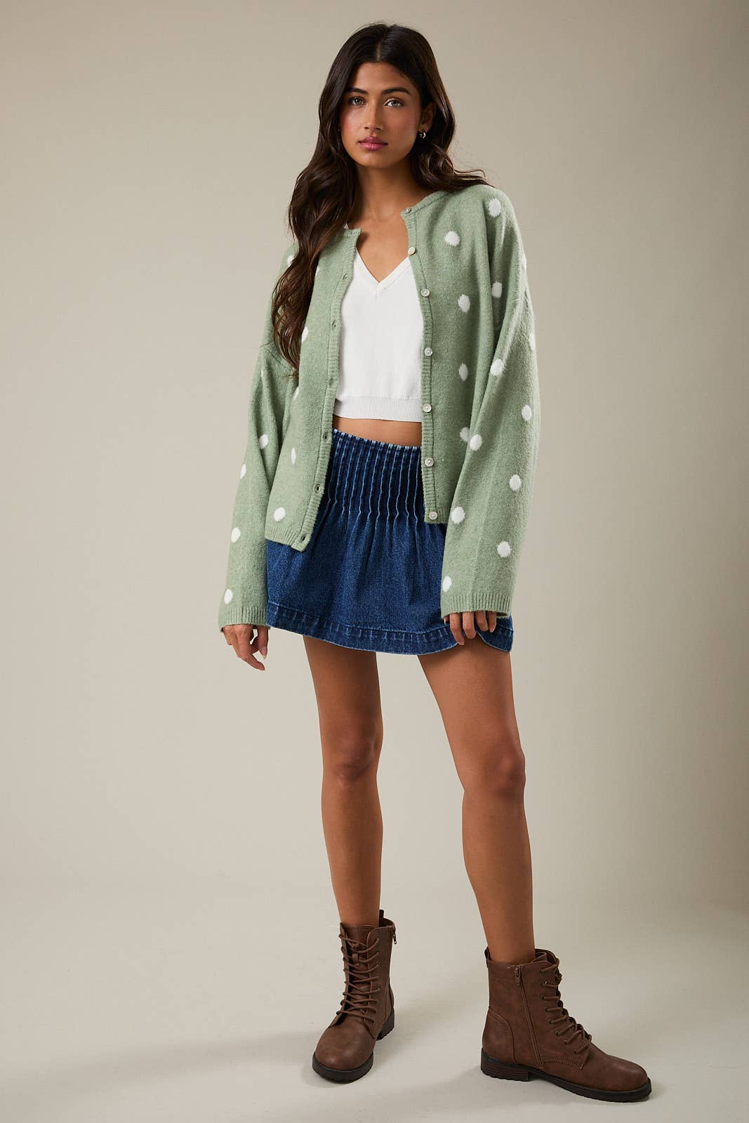Sweet Pea Polka Cardi