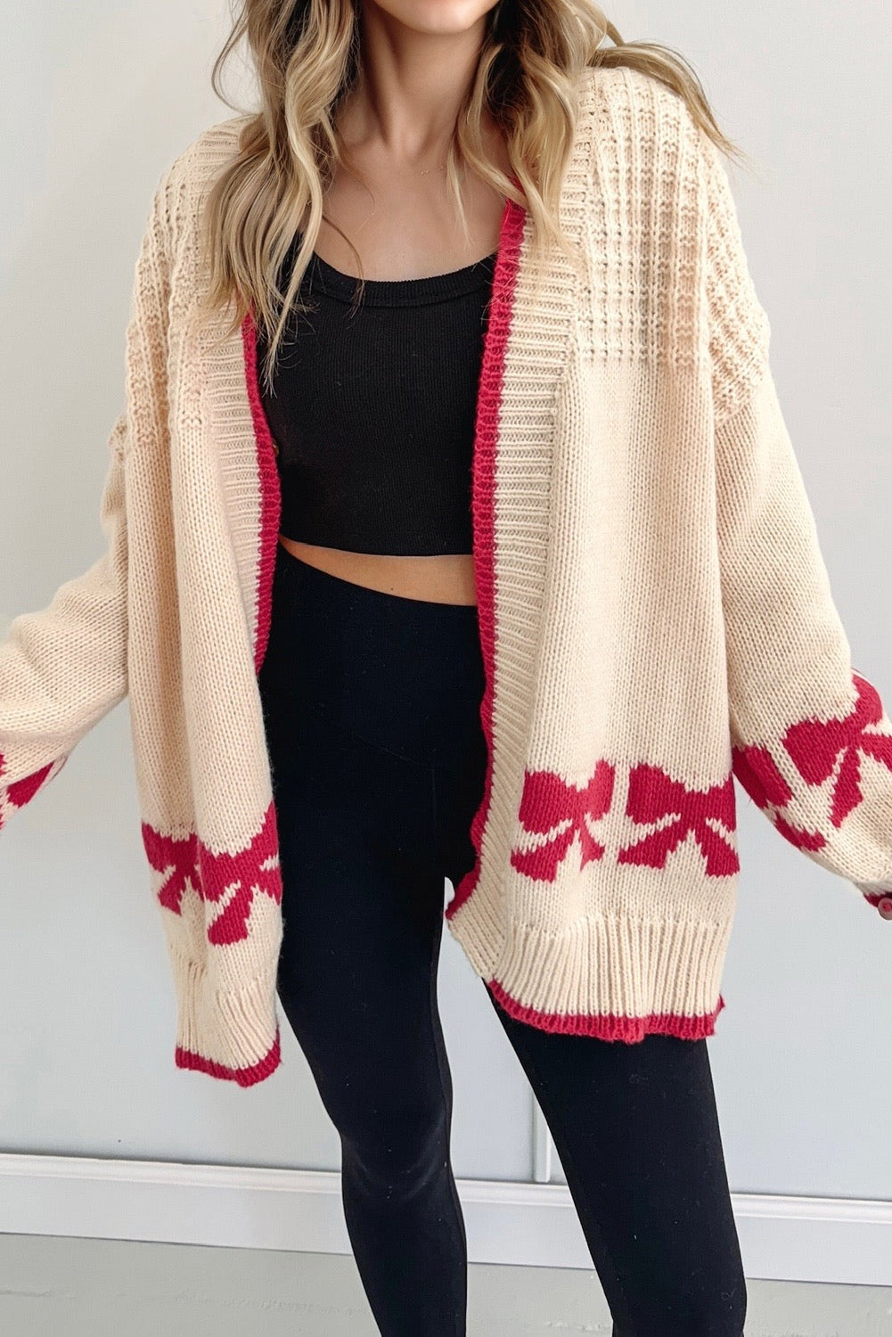 Santa’s Bow Cardi
