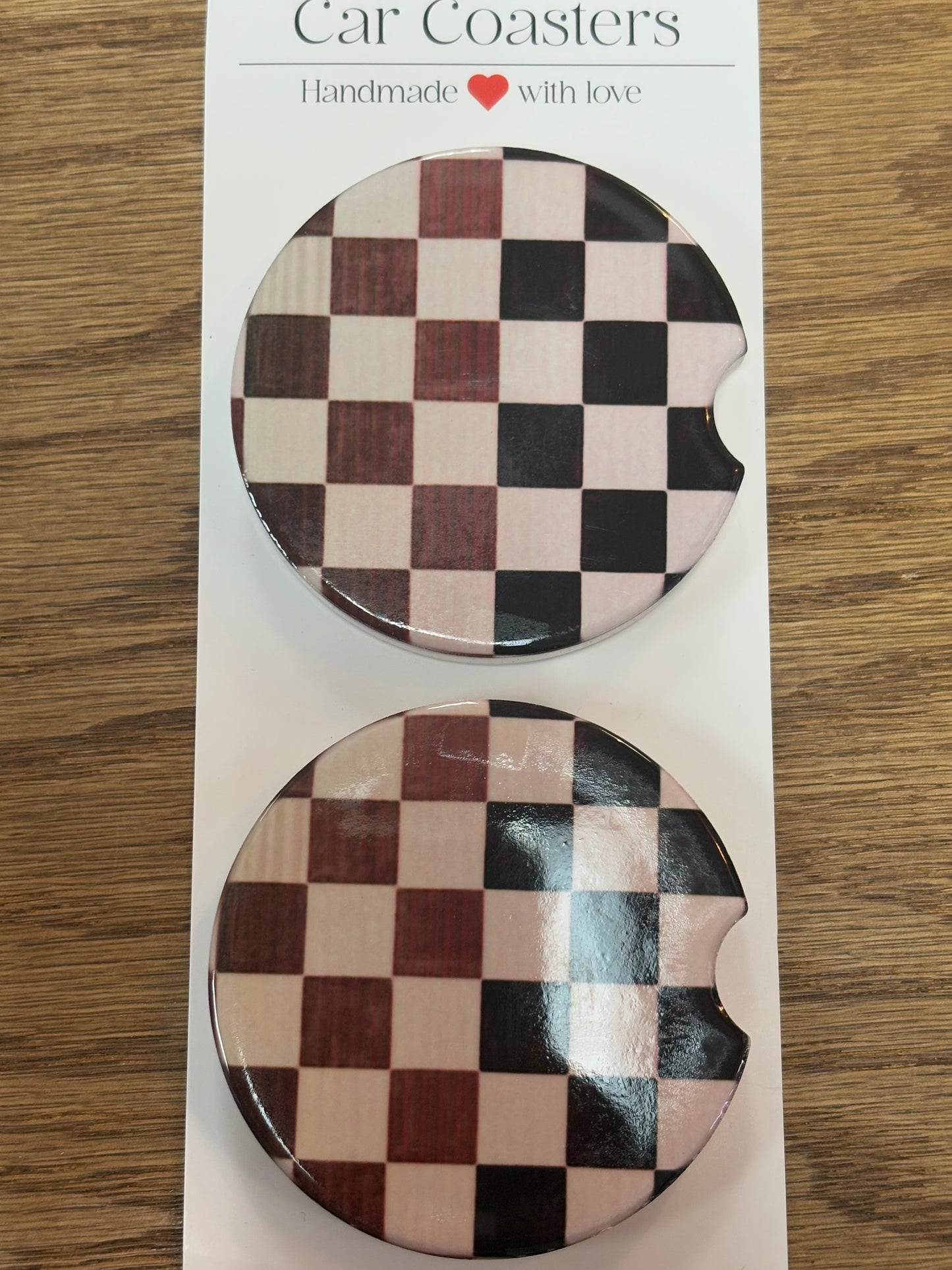 Two Tone Checker Coaster