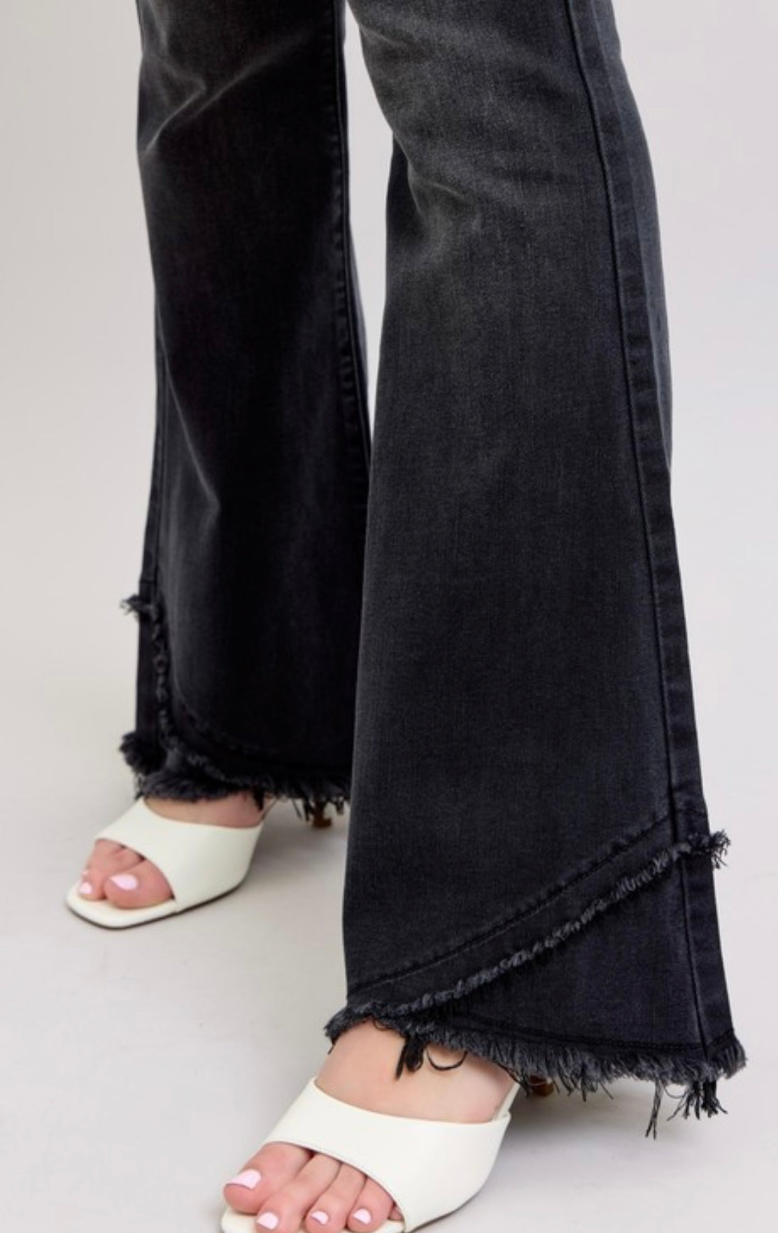 Judy Blue Black Tulip Hem Flare