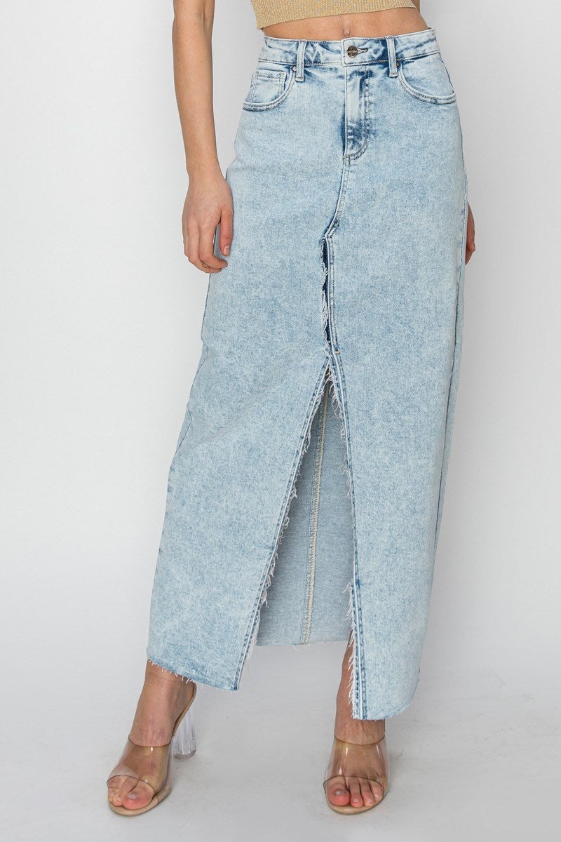 Risen High Rise Crossover Maxi Skirt