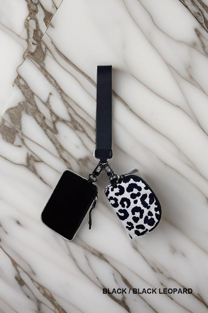 Dual Pouch Wristlet Wallet
