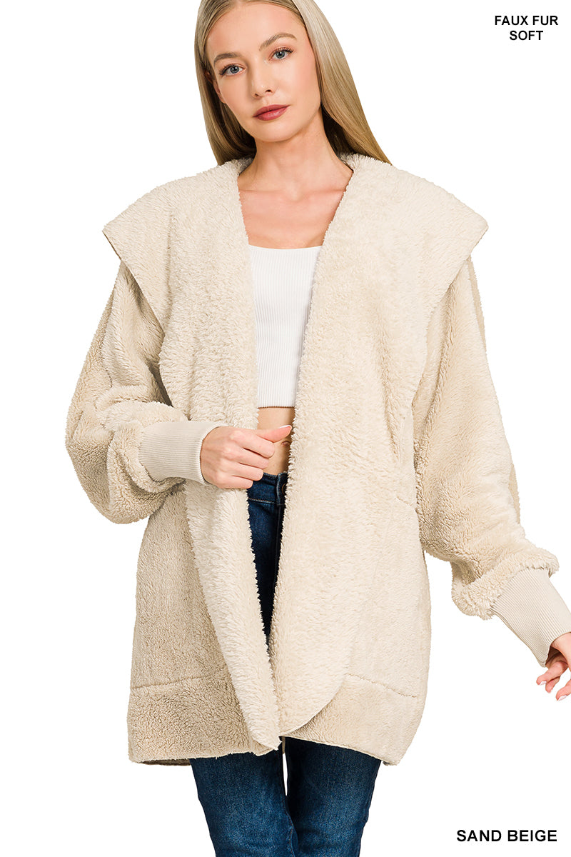 Cozy Club Hooded Cardigan