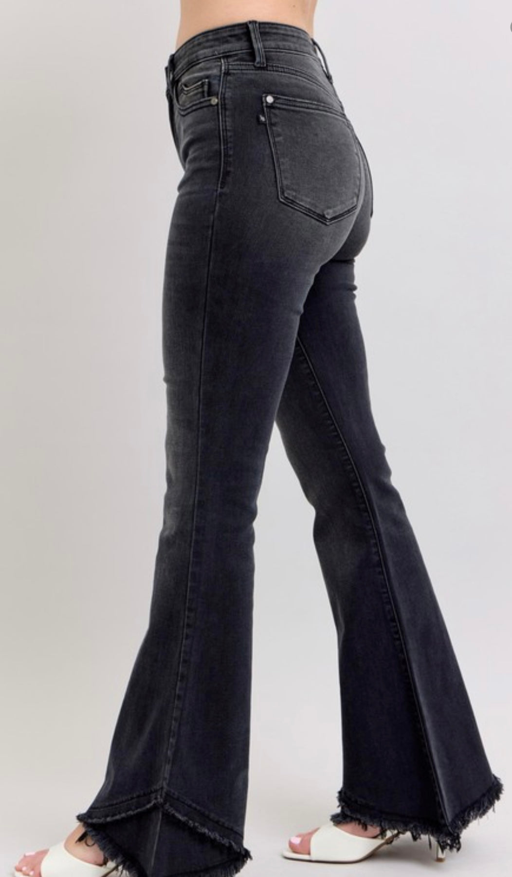 Judy Blue Black Tulip Hem Flare