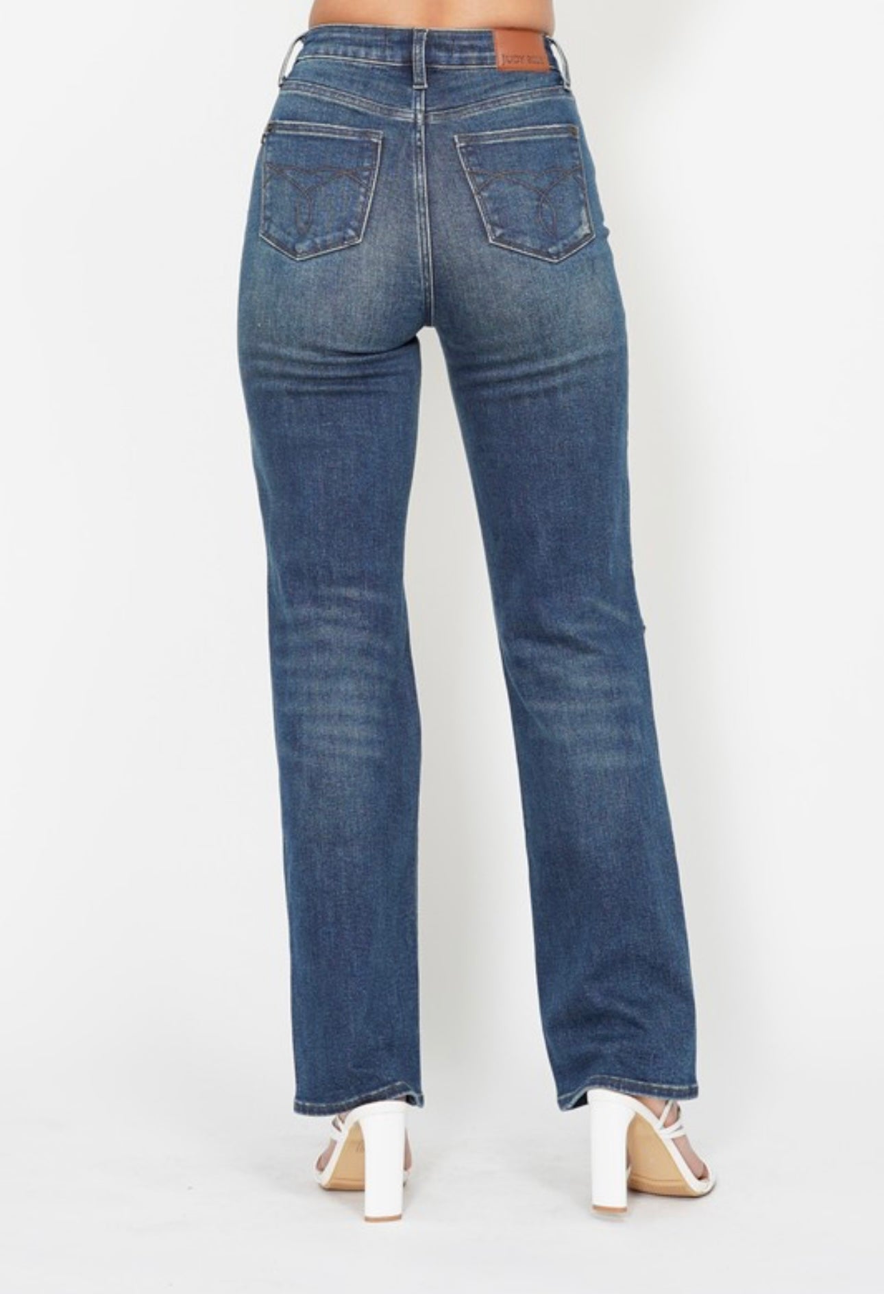 Judy Blue HW Ripped Knee Dad Jean