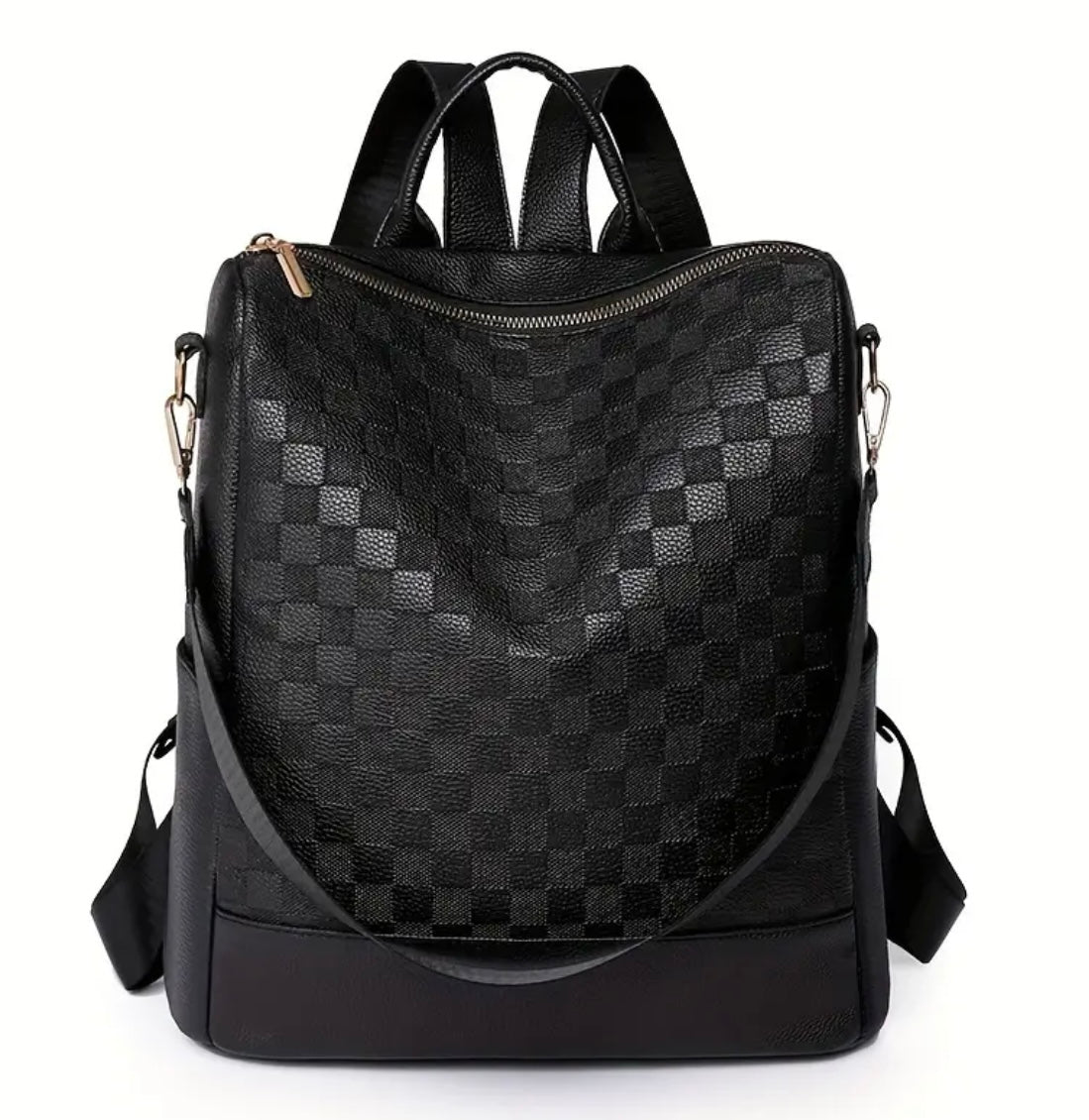 Checker Backpack Bag