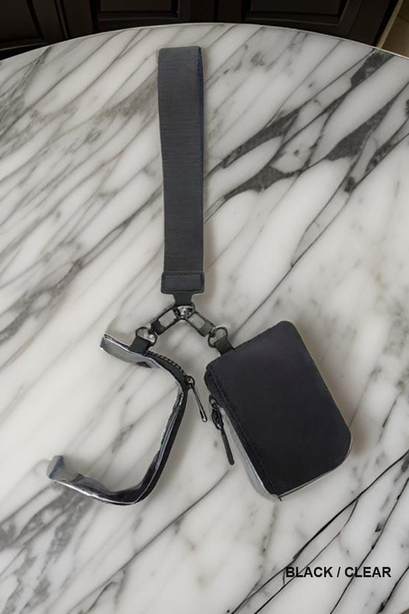 Dual Pouch Wristlet Wallet