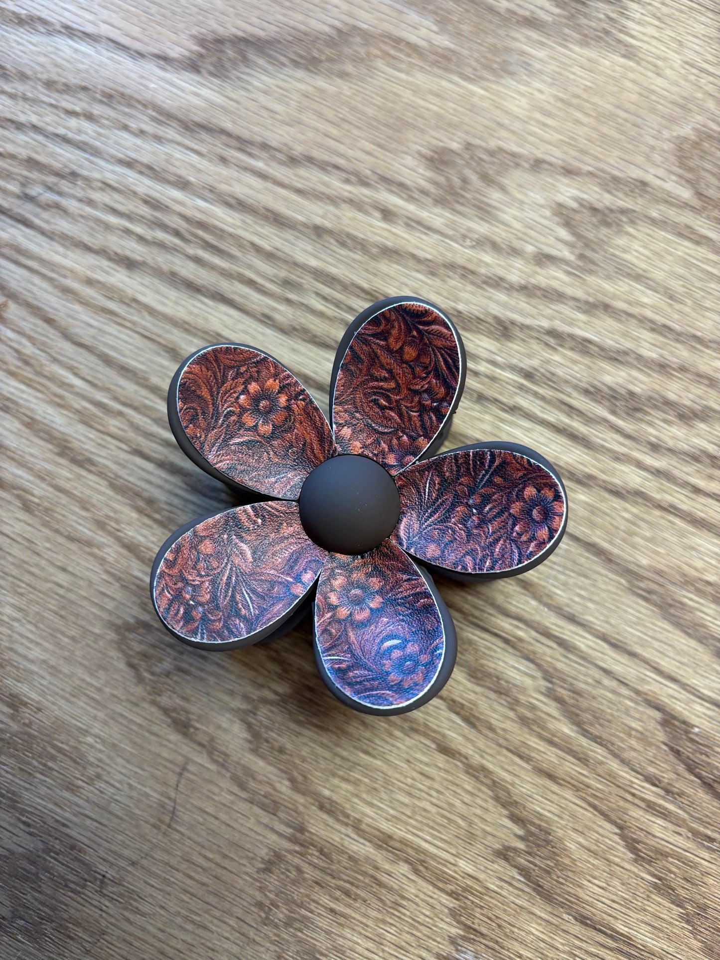 Tool Leather Flower Clip