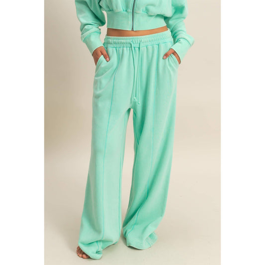 Mint To Be Wide-Leg Pants