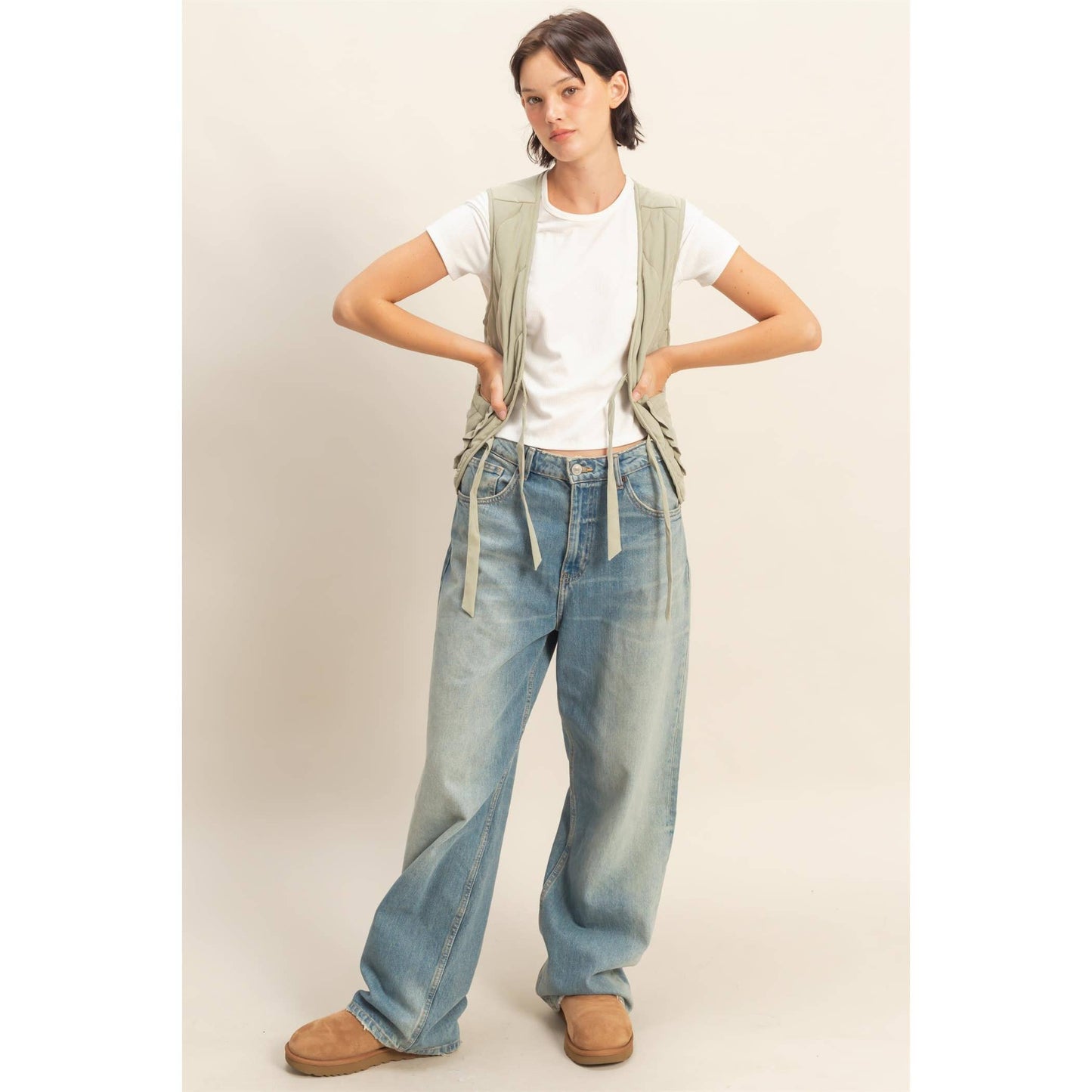 Garden Patch Tie-Front Vest