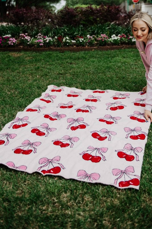 Cherry Dreams Blankets