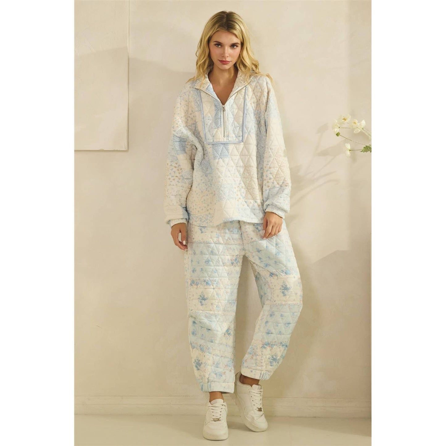 Cottage Core Quilted Jogger