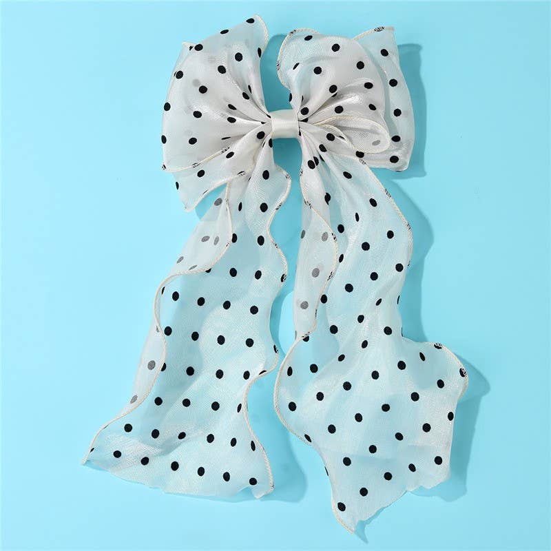 POLKA DOT  HAIR  CLIPS