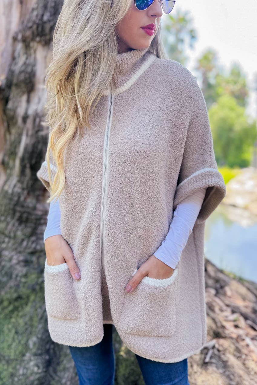 Cozy Corners Zip-Up Pocket Jacket