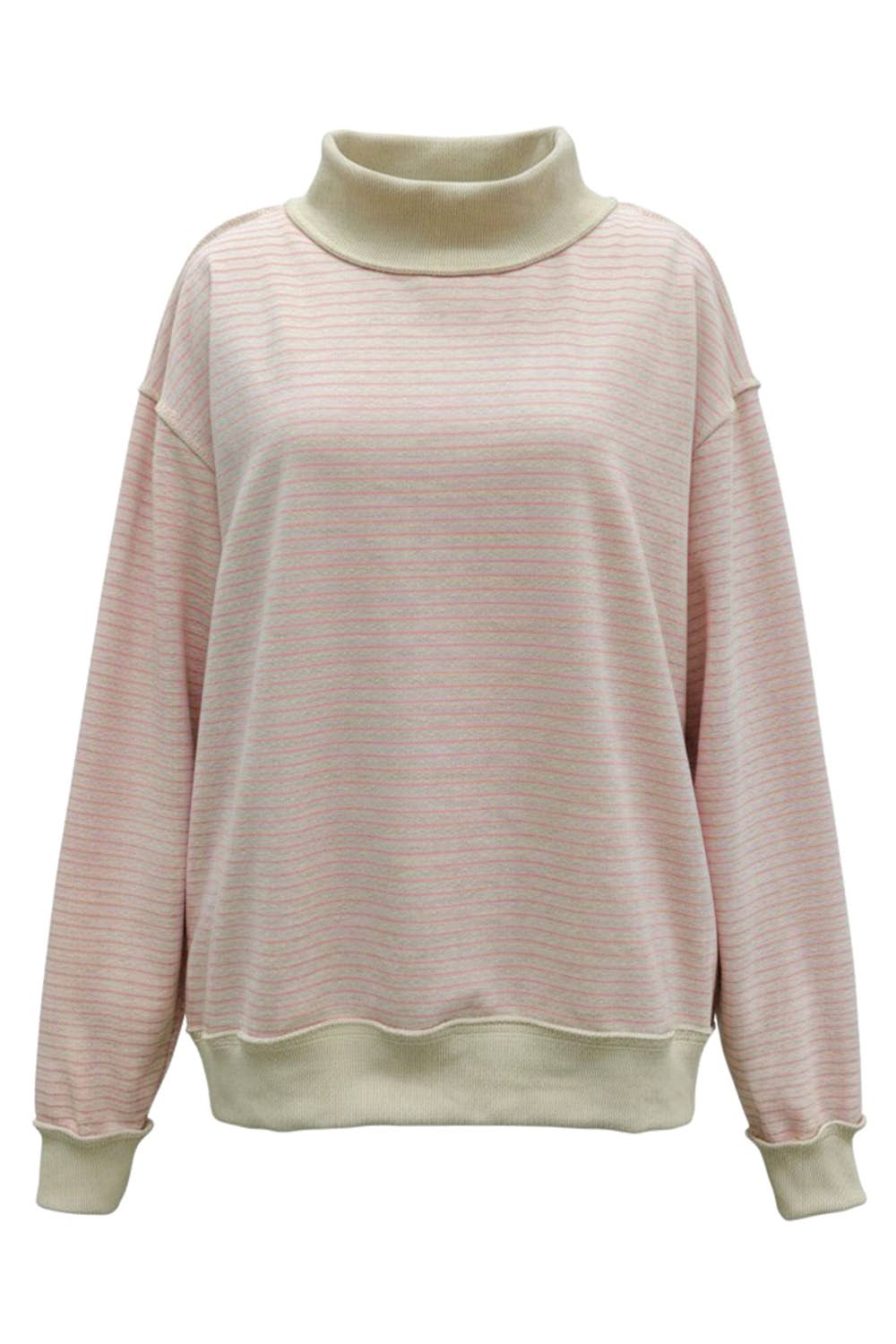 Stripe Mock Oversized Sweatshirt