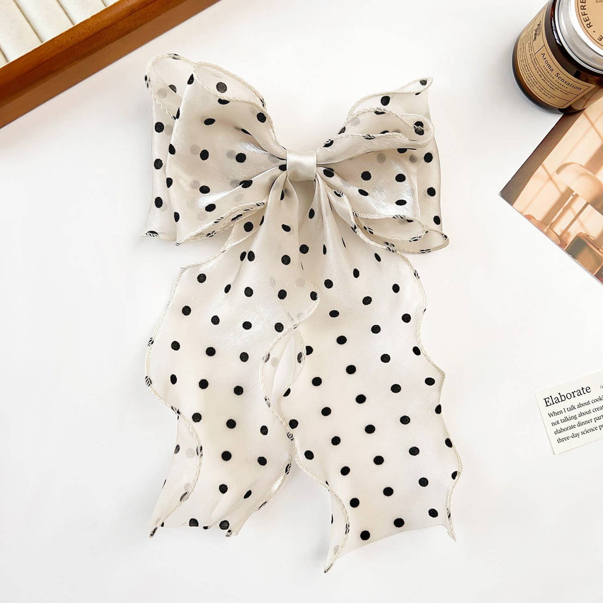 POLKA DOT  HAIR  CLIPS