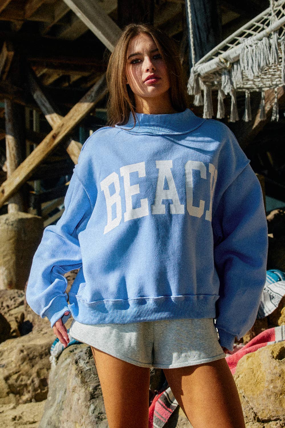 Lake/Beach Reversible Mock Crew