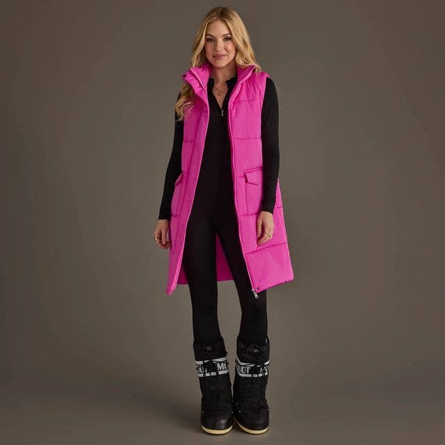 Fuchsia Long Vest