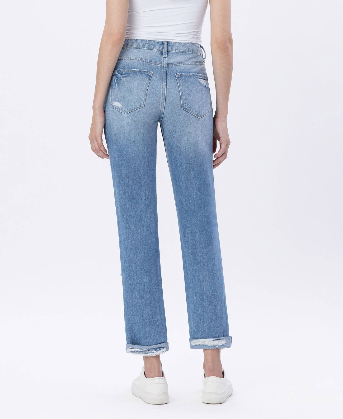 Flying Monkey Cuffed Mom Jean