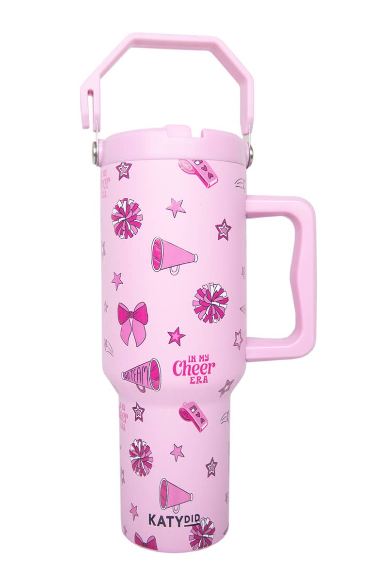 In My Cheer Era Wholesale Tumbler with Lid Handle