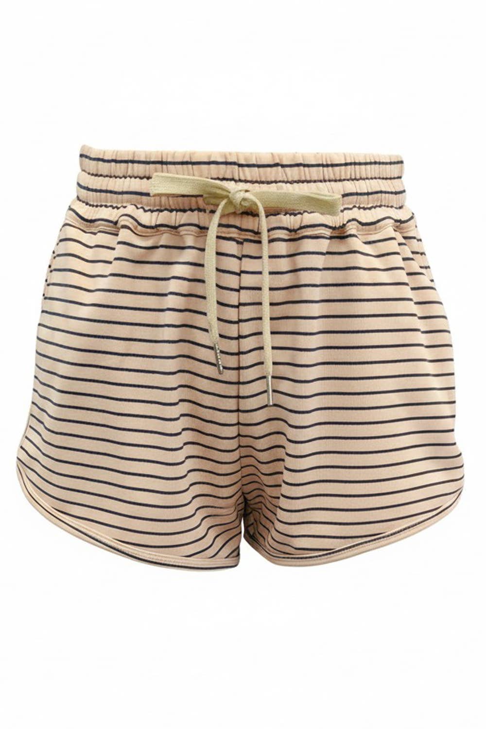 Stripe Print Dolphin Shorts